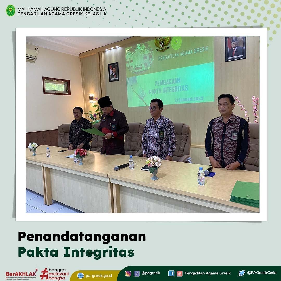 Pakta Integritas 13 1 23 1